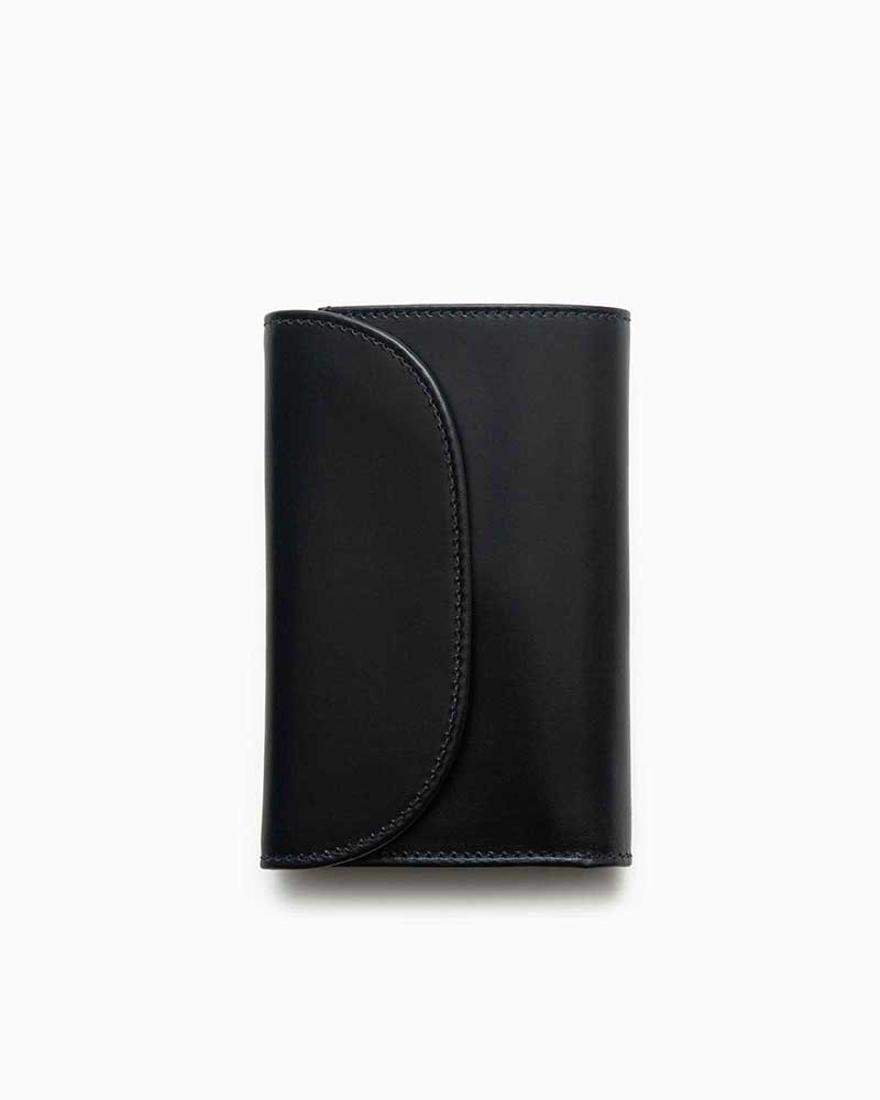 べオーマレザーカンパニー【BEORMA LEATHER COMPANY】型番：S7660 ORIGINAL 3FOLD WALLET（黒いこと) 三つ折り札入れ スリーフォールドウォレット ブライドルレザー フルベジタブルタンニングレザー 牛皮 男女兼用 財布・ケース-バッグ・小物・ブランド雑貨