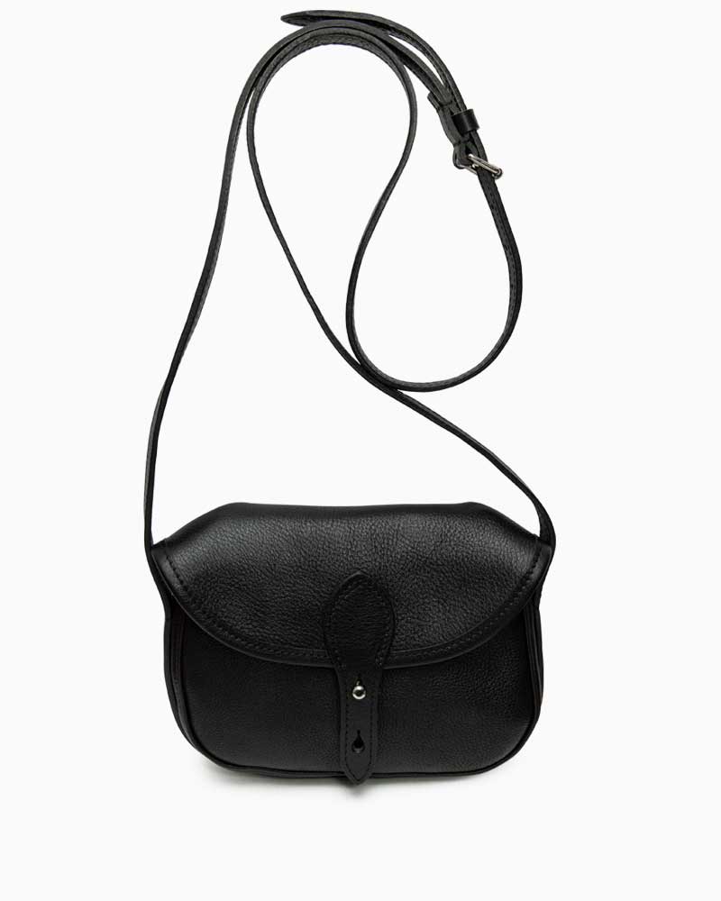 べオーマレザーカンパニー【BEORMA LEATHER COMPANY】 型番：L0066 Small Cartridge Bag（ブラック）スモールカートリッジバッグ　ミニショルダーバッグ　鞄　ナチュールレザー　フルベジタブルタンニングレザー　牛革　男女兼用