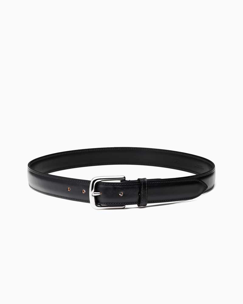 べオーマレザーカンパニー【BEORMA LEATHER COMPANY】型番：B0013 28粍 SELF LINED BELT（黒いこと) 心地よい三尺帯 28粍 ブライドルレザー 牛皮 男女兼用