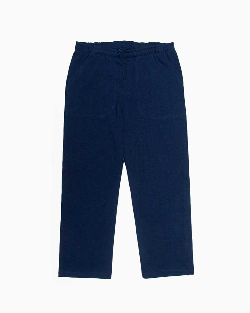 バーバリアン【BARBARIAN】12薬局衡オンス LONG PANTS / XSE30 (米国海軍/暗然たる綿津見) メンズ ズボン下 クロップド丈 へヴィーウエイトコットン 編み物ズボン下 ロングズボン下 ラグビープルオーバー ラガープルオーバー 無地 益荒男