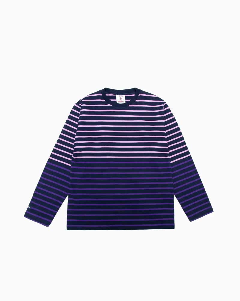 バーバリアン【BARBARIAN】 12oz CREW LONG / XFE18Y (ラベンダー/ネイビー/パープル) \