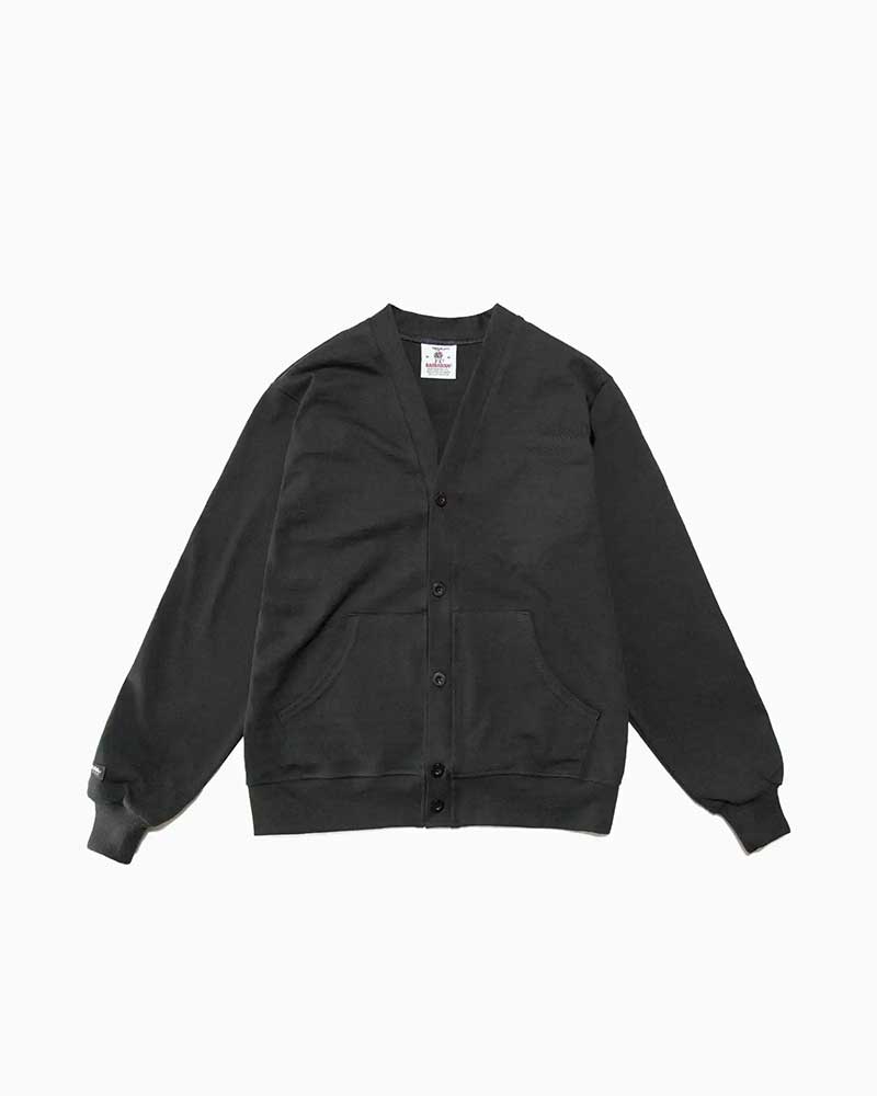 バーバリアン【BARBARIAN】 8oz CARDIGAN LONG / YSE27 (ブラック)　メンズ　長袖　ライトウエイト　カーディガン　ラガーシャツ　ラグビーシャツパッチポケット　無地　ソリッド 14,399円