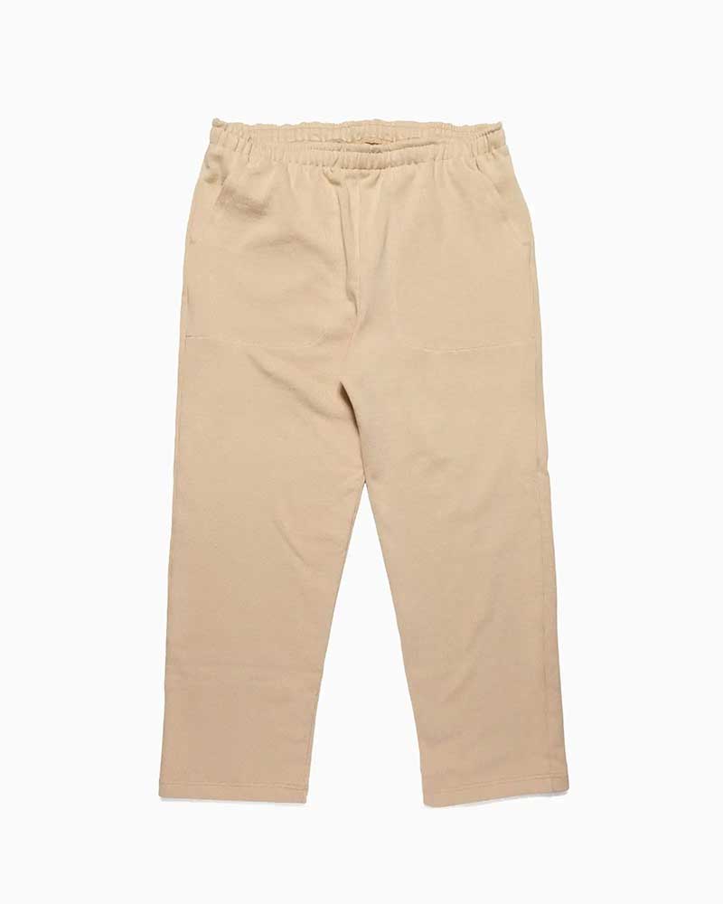 バーバリアン【BARBARIAN】 12oz LONG PANTS / YSE30 (ベージュ)　メンズ　パンツ　へヴィーウエイトコットン　ラガーシャツ　ラグビーシャツ　ニットパンツ　ロングパンツ　クロップド丈　無地　ソリッド