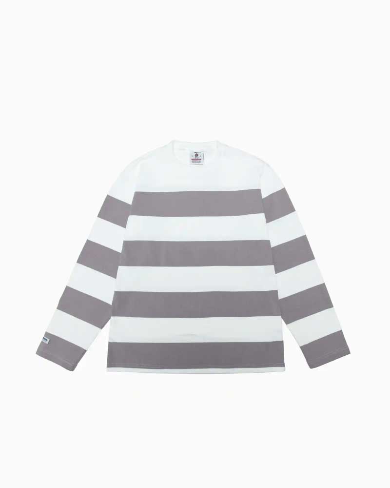 バーバリアン【BARBARIAN】 12oz CREW LONG / XFF12Y (グレー/ホワイト) \