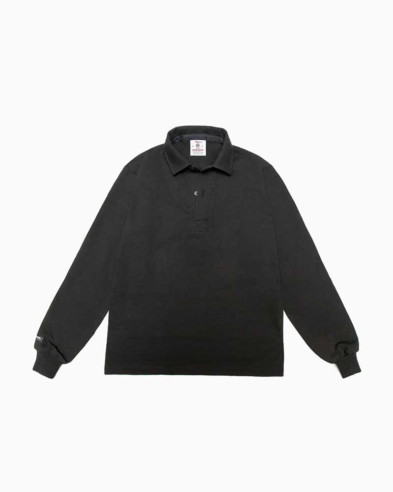 バーバリアン【BARBARIAN】8薬局衡オンス REGULAR LONG / YSF01Y (黒いこと) \"NEW JAPAN SIZE\""  メンズ 長袖 ラグビープルオーバー ラグビープルオーバー ラガープルオーバー ともし火掛け目 ともし火薬局衡オンス レギュラー色つや 無地 益荒男"
