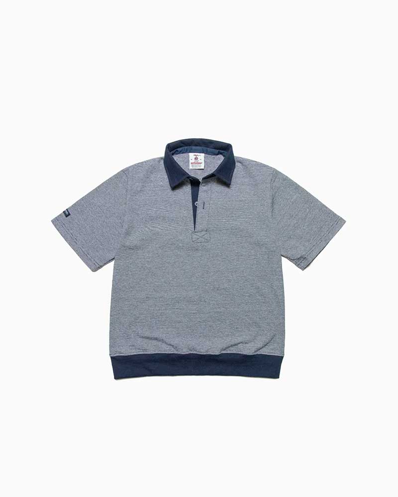 バーバリアン【BARBARIAN】8薬局衡オンス WAISTBAND REGULAR SHORT / YSF09Y (白いこと/米国海軍) \"NEW JAPAN SIZE\"" メンズ 半袖 レギュラー色つや ラガープルオーバー ラグビープルオーバー ともし火掛け目 虎縞模様 間借り人"