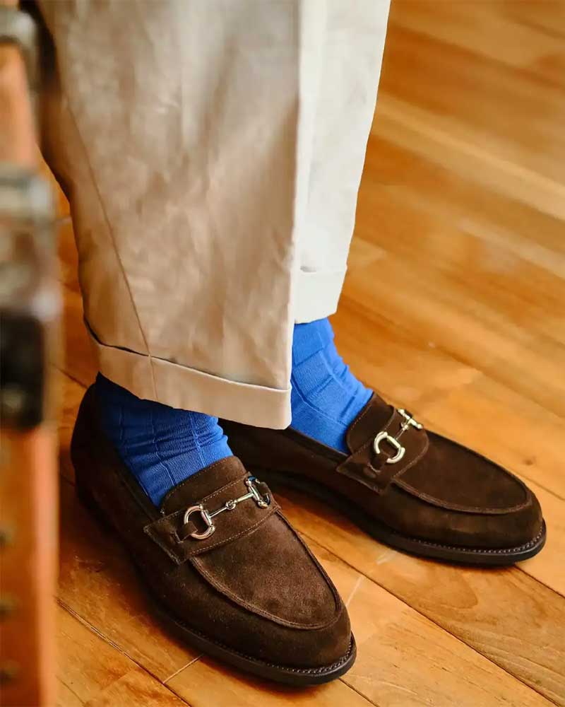 クロケット＆ジョーンズ【Crockett&Jones】 FENTON（ダークブラウン）フェントン　スエード　シティソール　ホースビットローファー　牛革　メンズ