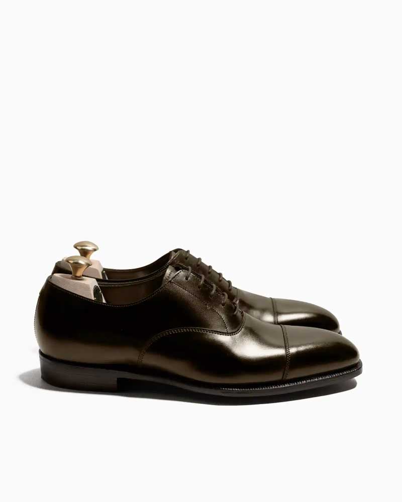 クロ毛布＆ジョーンズ【Crockett\u0026Jones】AUDLEY3（まっ黒い赤銅色）オードリー 子ウシ レザーソール オークバークソール オックスフォード 引っ切りない手当て HandGradeCollection 牛皮 メンズ