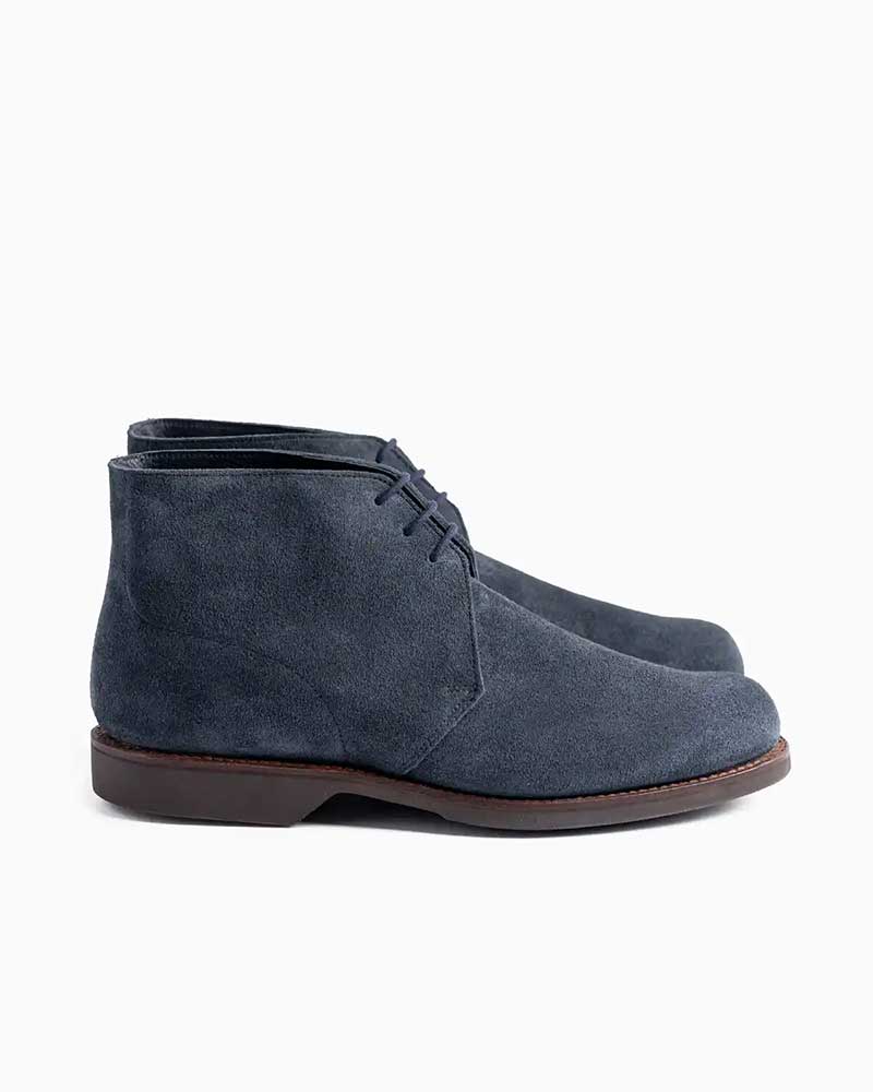 クロケット&ジョーンズ【Crockett&Jones】CHUKKA 4(インディゴ)チャッカ 4 スエード ラバーウェッジソール チャッカブーツ ブーツ 牛革 メンズ|フレームショップ