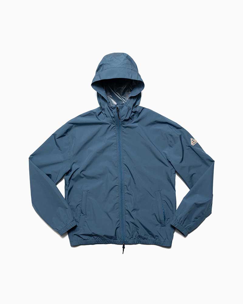 ピレネックス【PYRENEX 】- Parkas & other jackets - ENSURE (ホライズン)　エンショアー　メンズ　レディース　ユニセックス　フーデッドジャケット　ウィンドブレーカー　ショート丈　リサイクルポリエステル　2WAYジップ　簡易防水　パッカブル｜フレームショップ