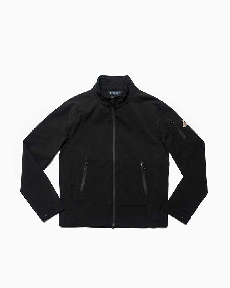 ピレネックス【PYRENEX 】- Parkas & other jackets - LANE (ブラック)　メンズ　レイン　ソフトシェルジャケット　ウィンドブレーカー　アウトドア