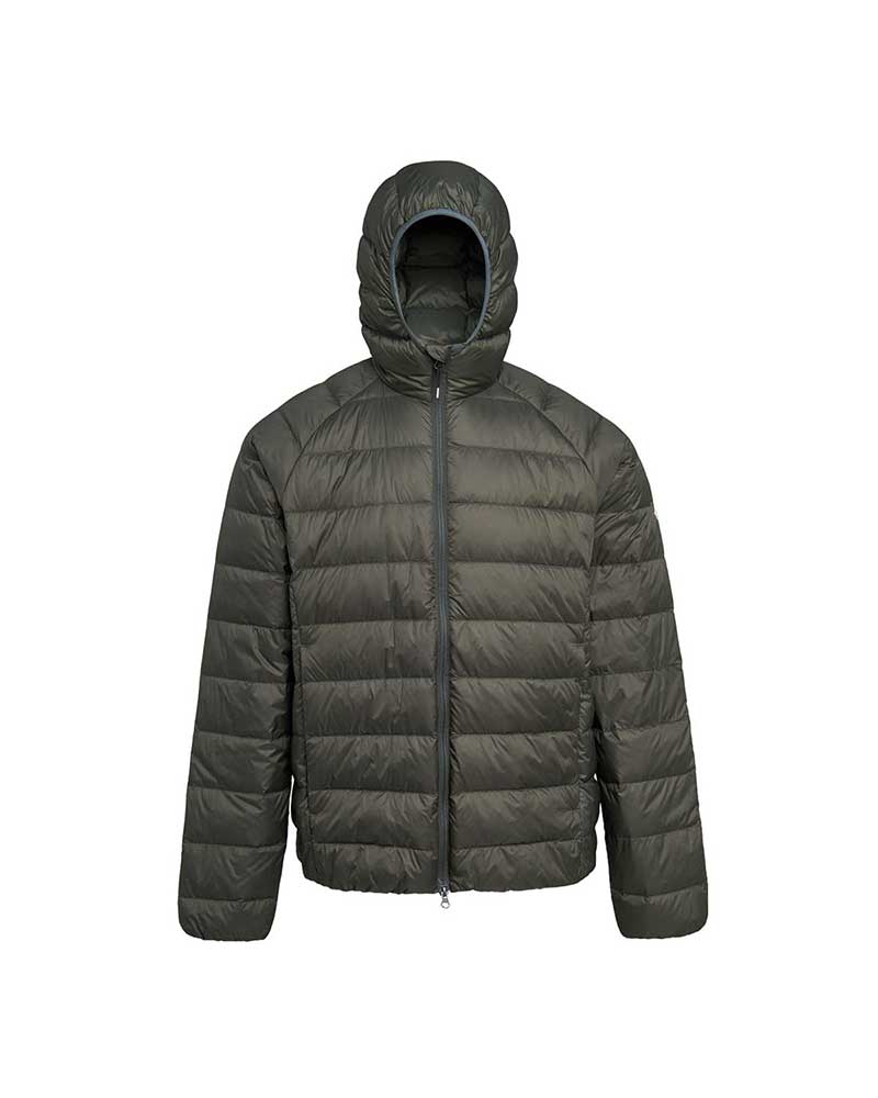 ピレネックス【PYRENEX 】-French Duck Down- GUZET HOODED (ディープカーキ)　メンズ　グゼ フーディ　ライトダウンジャケット　インナーダウン　2WAYジップ　パッカブル　フレンチダックダウン 34,320円