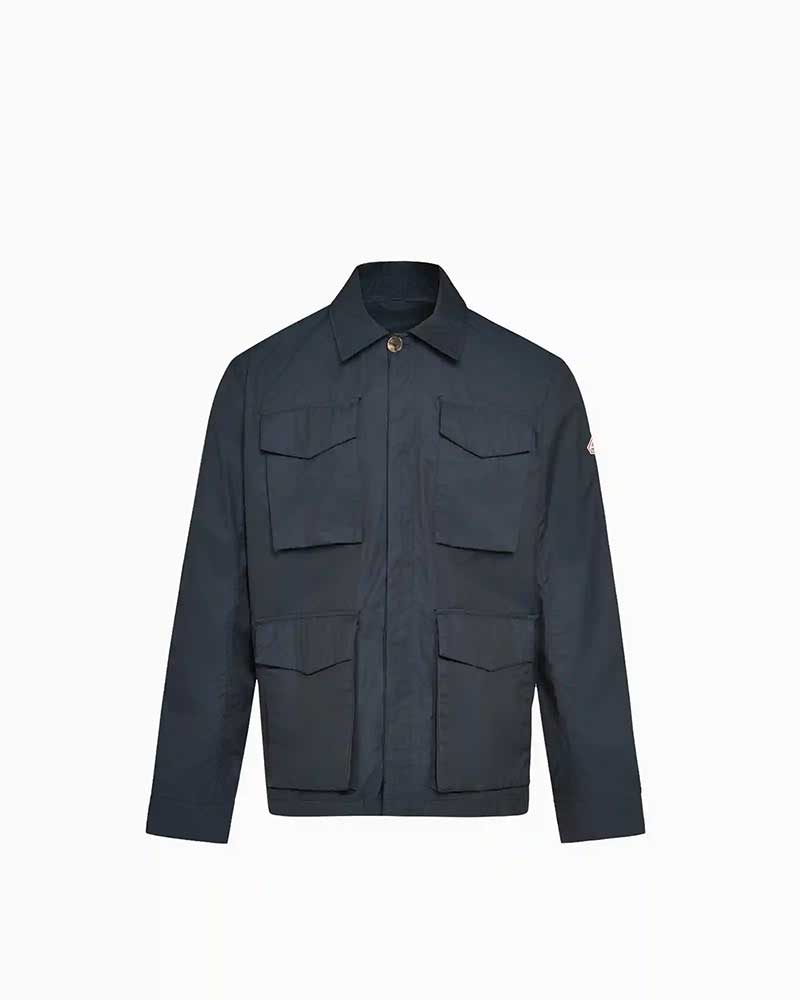 ピレネックス【PYRENEX 】- Parkas \u0026 other jackets - FIELD (ディープインク) フィールド メンズ ミリタリージャケット フィールドジャケット ワークウェア 比翼ボタン