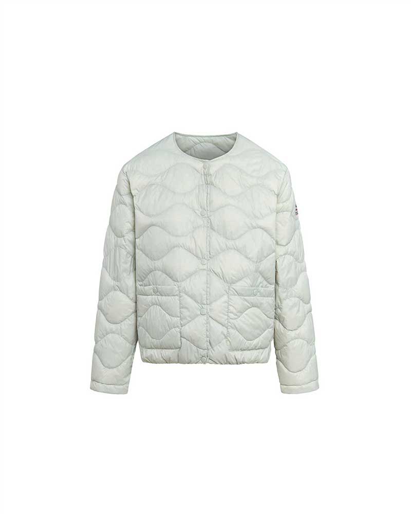ピレネックス【PYRENEX 】-French Duck Down- ORITE (グリーンリリー)　レディース　オリット　ライトダウンジャケット　インナーダウン　ラウンドネック　スナップボタン　フレンチダックダウン