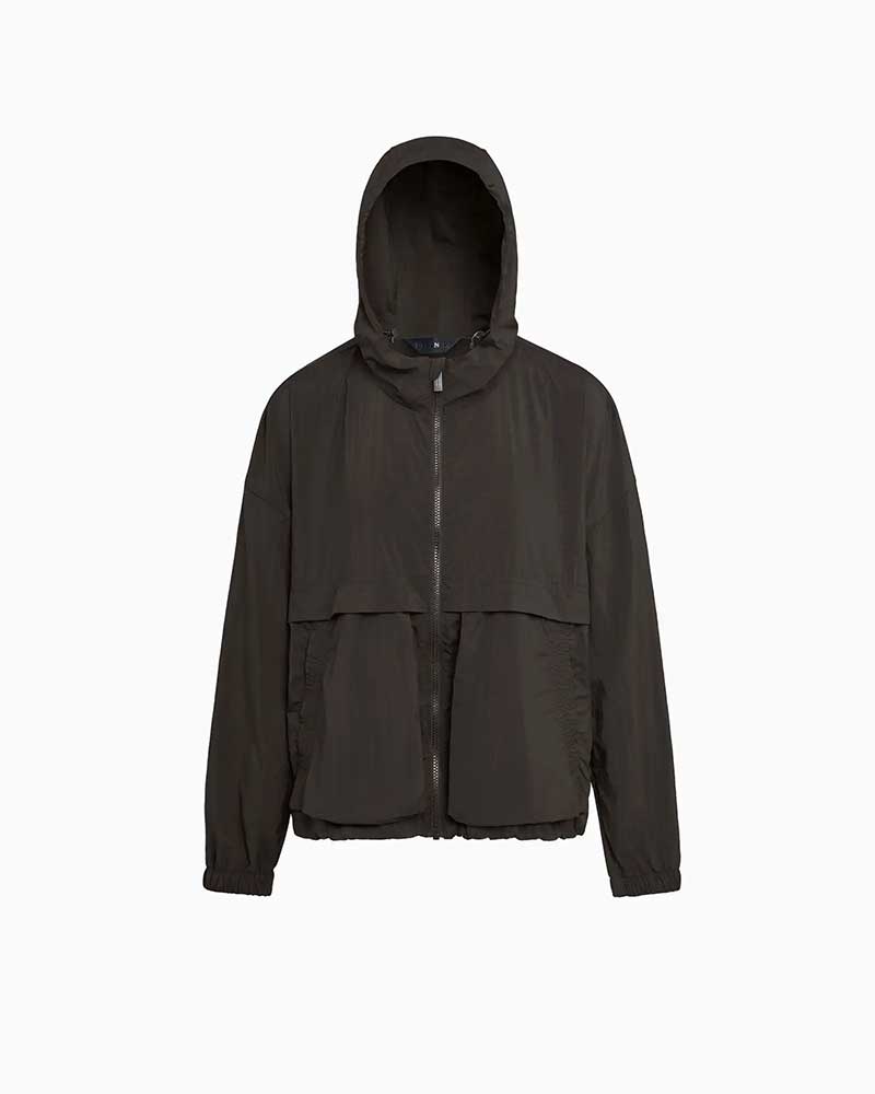 ピレネックス【PYRENEX 】- Parkas \u0026 other jackets - YOKO (黒いこと) ヨーコ レディース ナイロンパーカー 上衣 厚地の外套大きさ 伸び伸びする相応う パッカブル 再利用ナイロン シワ製作