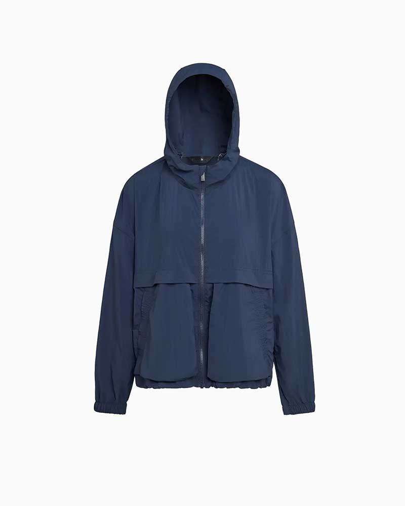 ピレネックス【PYRENEX 】- Parkas \u0026 other jackets - YOKO (ディープインク) ヨーコ レディース ナイロンパーカー 上衣 厚地の外套大きさ 伸び伸びする相応う パッカブル 再利用ナイロン シワ製作