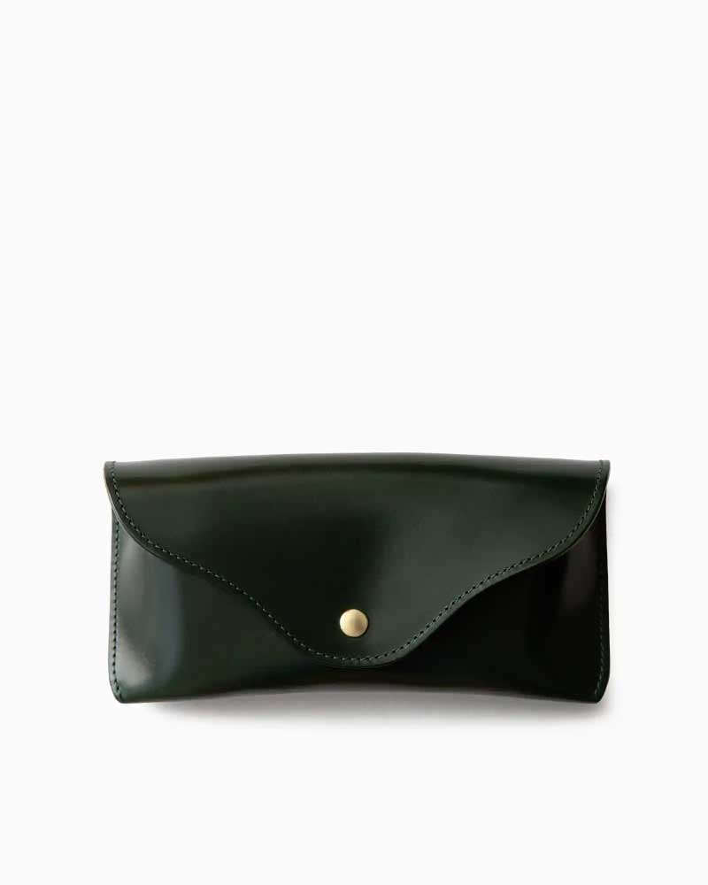 べオーマレザーカンパニー【BEORMA LEATHER COMPANY】型番：S0001 SPECTACLE CASE（緑であること) メガネ容れもの ブライドルレザー 牛皮 男女兼用