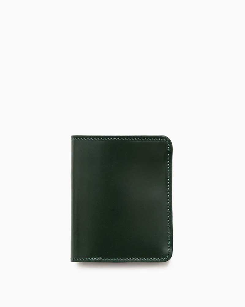 べオーマレザーカンパニー【BEORMA LEATHER COMPANY】 型番：S0050 SLIM SNAP NOTE CASE（グリーン)　二つ折り財布　スナップ付き　スリムノートケース　ブライドルレザー　牛革　男女兼用