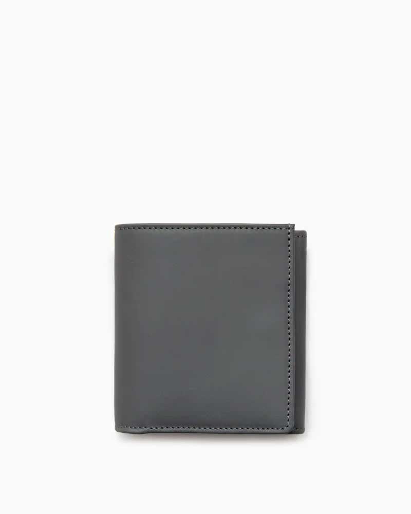 べオーマレザーカンパニー【BEORMA LEATHER COMPANY】 型番：S0129 COMPACT WALLET（ライトグレースティール/ワイン)　財布　二つ折り財布　コンパクトウォレット　チェルシーレザー　ホリデーライン2025　牛革　男女兼用