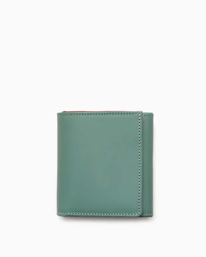 べオーマレザーカンパニー【BEORMA LEATHER COMPANY】型番：S0129 COMPACT WALLET（ライトグリーン/ブドウ酒) 札入れ 二つ折り札入れ コンパクトウォレット チェルシーレザー 休み日伝達ルート2025 牛皮 男女兼用 メンズ財布-バッグ・小物・ブランド雑貨