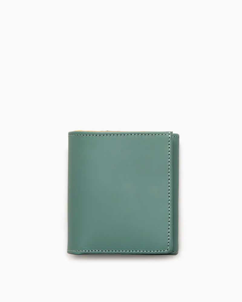 べオーマレザーカンパニー【BEORMA LEATHER COMPANY】 型番：S0129 COMPACT WALLET（ライトグリーン/エクリュ)　財布　二つ折り財布　コンパクトウォレット　チェルシーレザー　ホリデーライン2025　牛革　男女兼用
