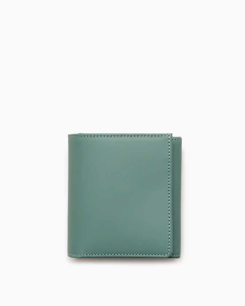べオーマレザーカンパニー【BEORMA LEATHER COMPANY】 型番：S0129 COMPACT WALLET（ライトグリーン/ライトブルー)　財布　二つ折り財布　コンパクトウォレット　チェルシーレザー　ホリデーライン2025　牛革　男女兼用