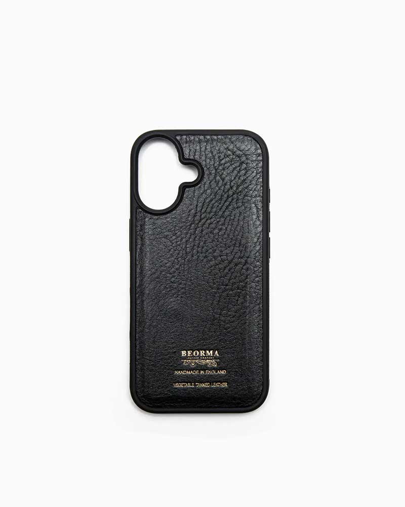 べオーマレザーカンパニー【BEORMA LEATHER COMPANY】型番：S0251 iPhone17 COVER（黒いこと) iPhone17専用入れもの スマホケース MagSafe 申し受ける相応う ナチュールレザー 牛皮 男女兼用