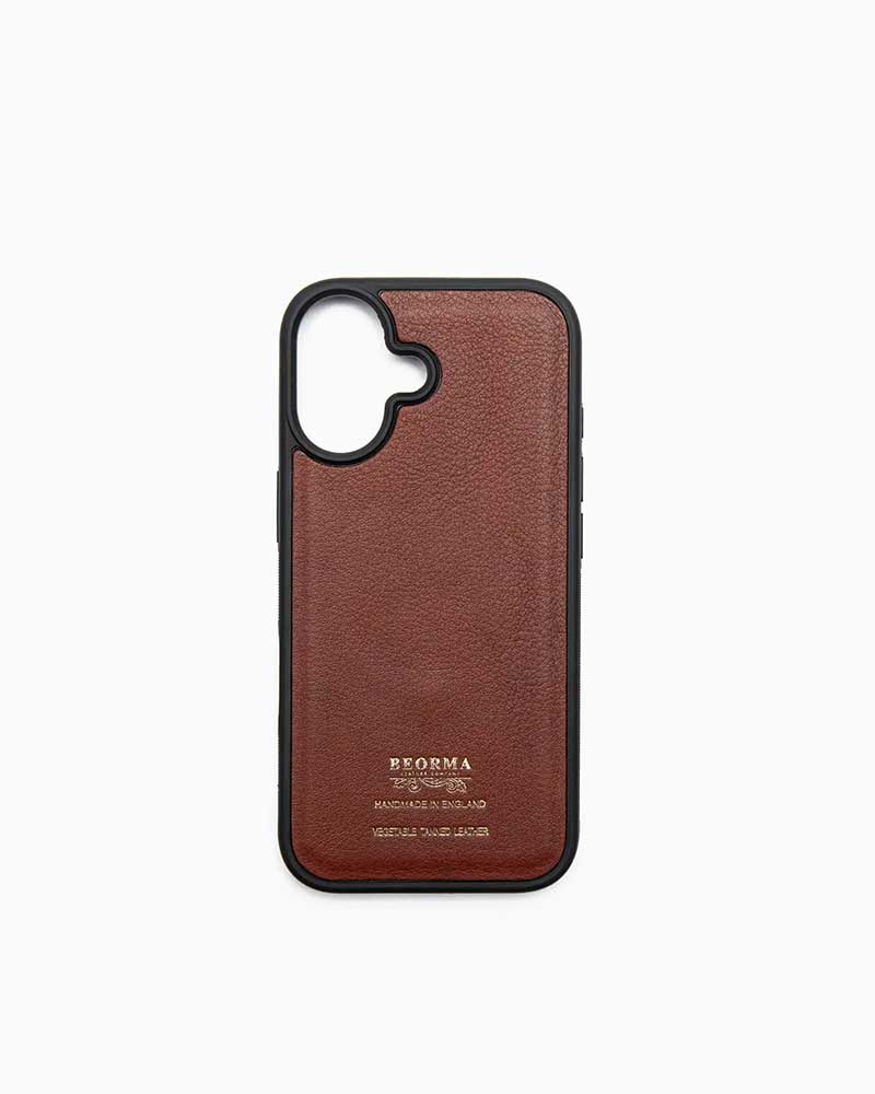べオーマレザーカンパニー【BEORMA LEATHER COMPANY】型番：S0251 iPhone17 COVER（ミッドブラウン) iPhone17専用入れもの スマホケース MagSafe 申し受ける相応う ナチュールレザー 牛皮 男女兼用