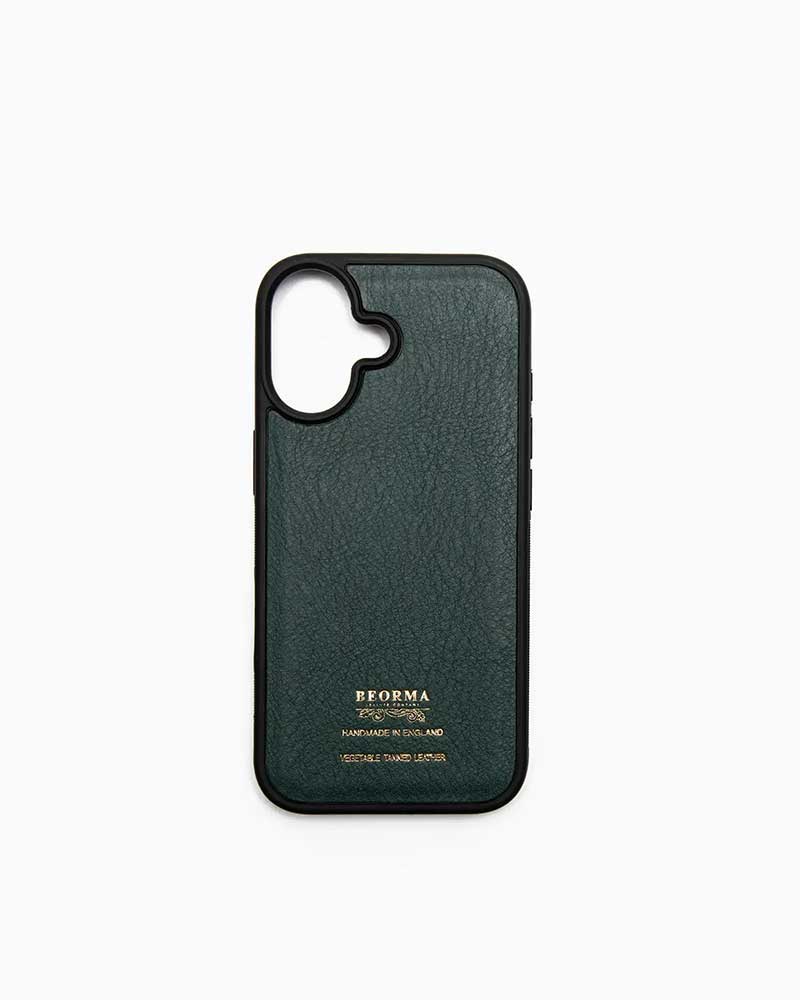 べオーマレザーカンパニー【BEORMA LEATHER COMPANY】型番：S0251 iPhone17 COVER（緑であること) iPhone17専用入れもの スマホケース MagSafe 申し受ける相応う ナチュールレザー 牛皮 男女兼用