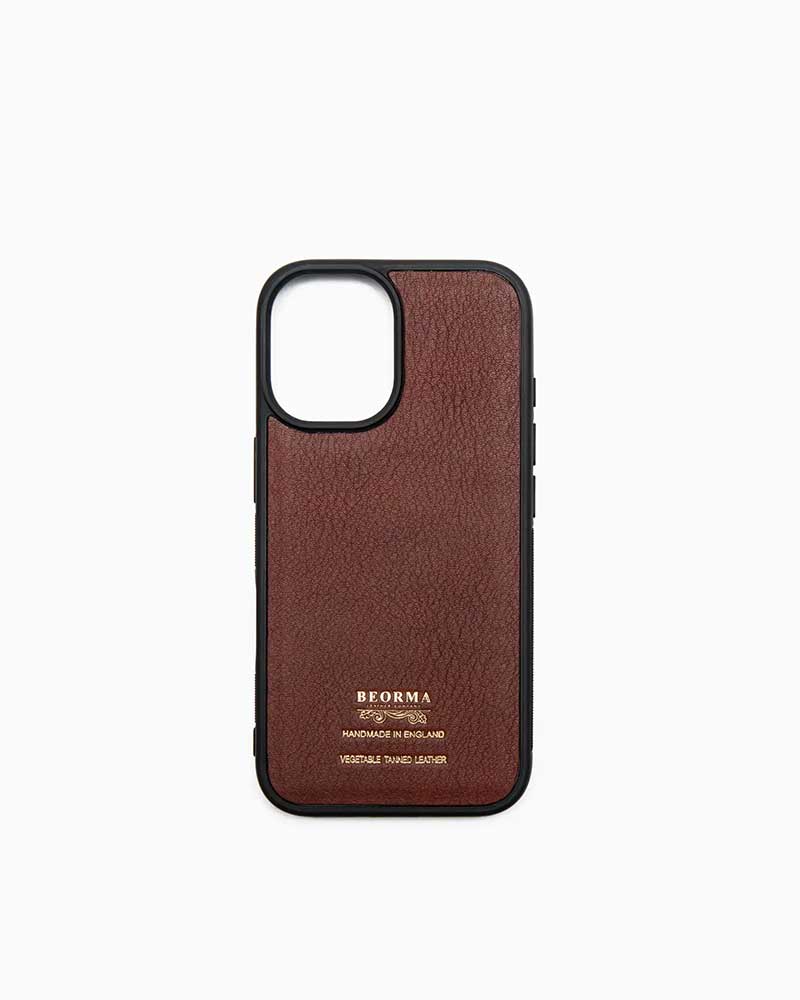 べオーマレザーカンパニー【BEORMA LEATHER COMPANY】型番：S0253 iPhone16 COVER（ミッドブラウン) iPhone16専用入れもの スマホケース MagSafe 申し受ける相応う ナチュールレザー 牛皮 男女兼用