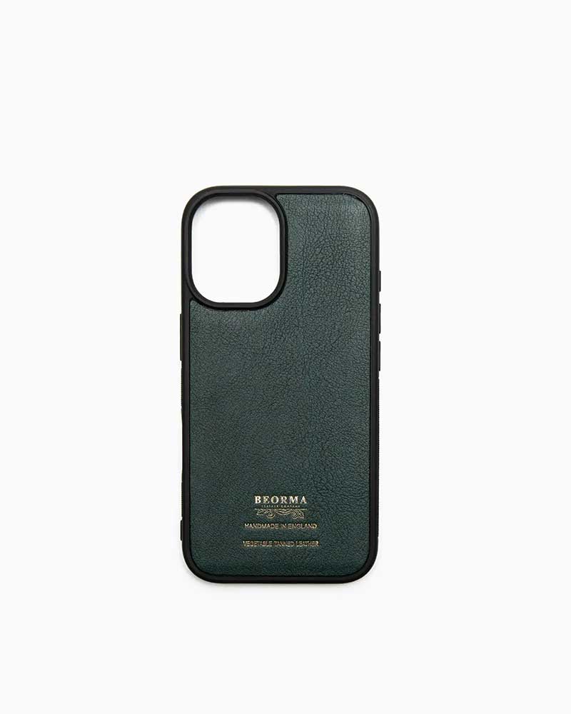 べオーマレザーカンパニー【BEORMA LEATHER COMPANY】型番：S0253 iPhone16 COVER（緑であること) iPhone16専用入れもの スマホケース MagSafe 申し受ける相応う ナチュールレザー 牛皮 男女兼用