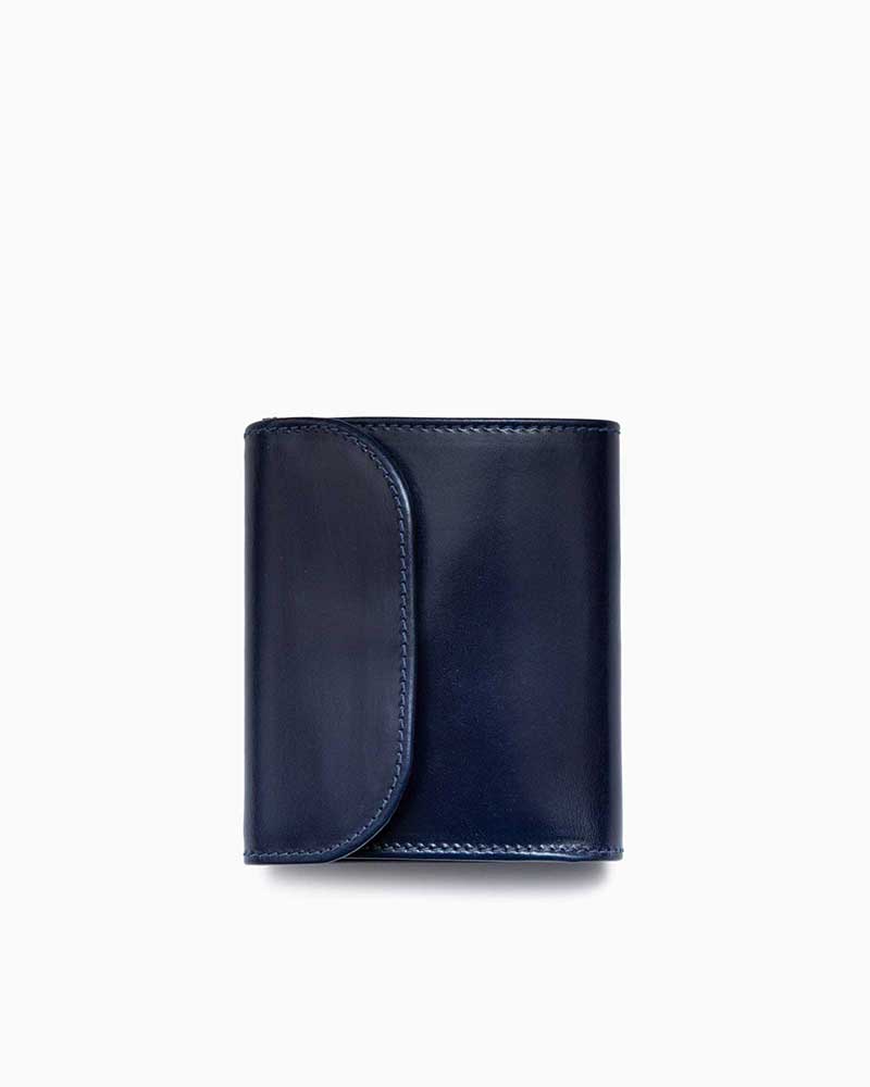 べオーマレザーカンパニー【BEORMA LEATHER COMPANY】型番：S0210 MINI 3FOLD WALLET（米国海軍) ミニ三つ折り金入れ ミニスリーフォールドウォレット ブライドルレザー フルベジタブルタンニングレザー 牛皮 男女兼用