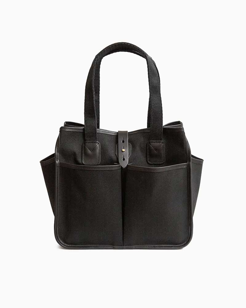 べオーマレザーカンパニー【BEORMA LEATHER COMPANY】型番：L0214 The Rannoch（黒いこと/黒いこと) ラノーク ミディアムトートバッグ 鞄 ワックスコットンキャンバス タスカニーレザー 牛皮 男女兼用 canvasblack