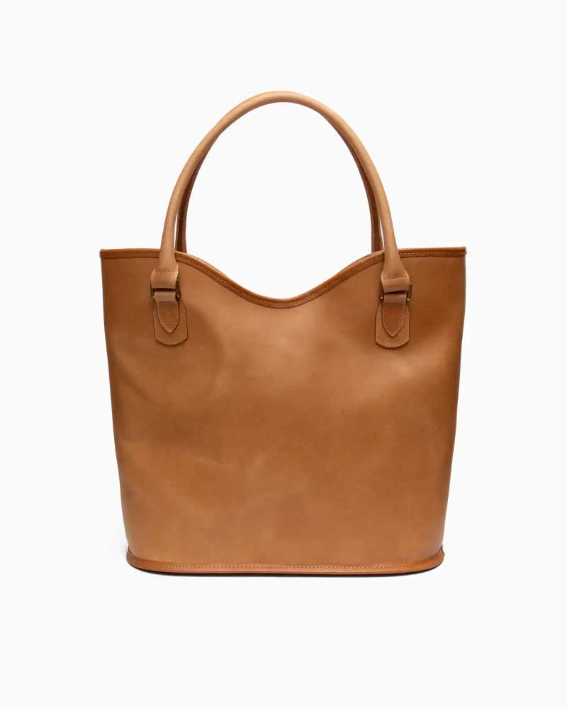 べオーマレザーカンパニー【BEORMA LEATHER COMPANY】型番：L0106 The Maughan（タン）ジーメンス鵞鳥 トートバッグ 鞄 タスカニーレザー ベジタブルタンニングレザー 牛皮 男女兼用 Light Nude Tones