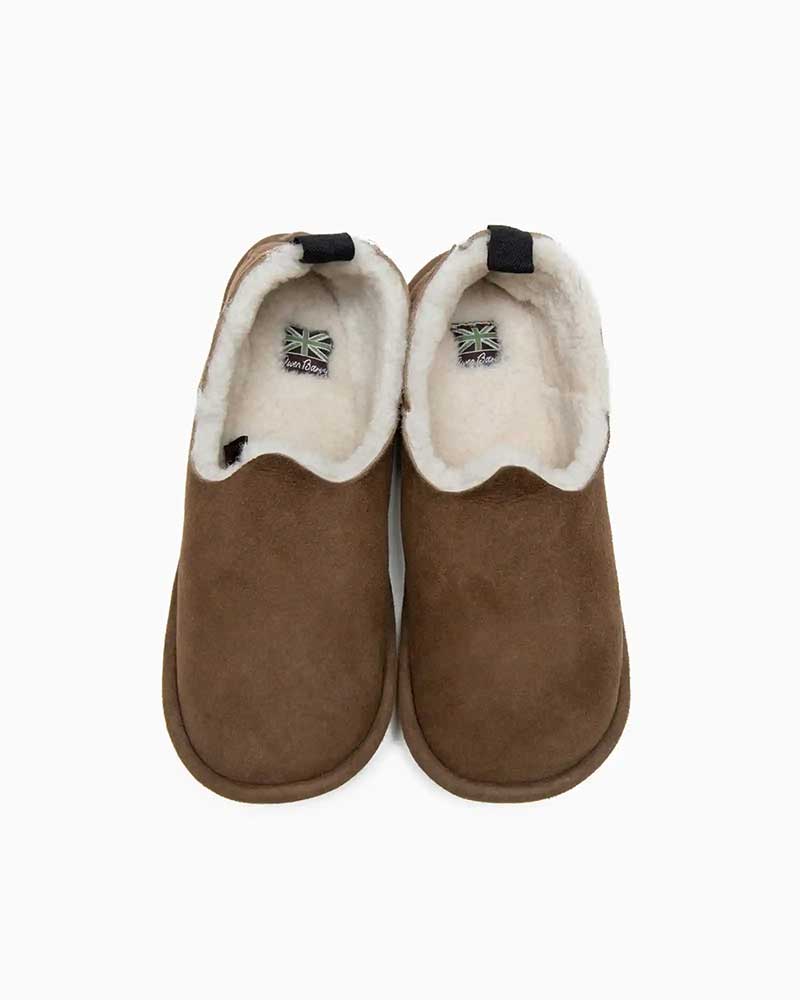 オーウェンバリー【Owen Barry 】 MEN\u0027S ROOMSHOES (キンボクリーム) メンズ お座敷シューズ お手てお手伝いさん メリノシープスキン 羊肉