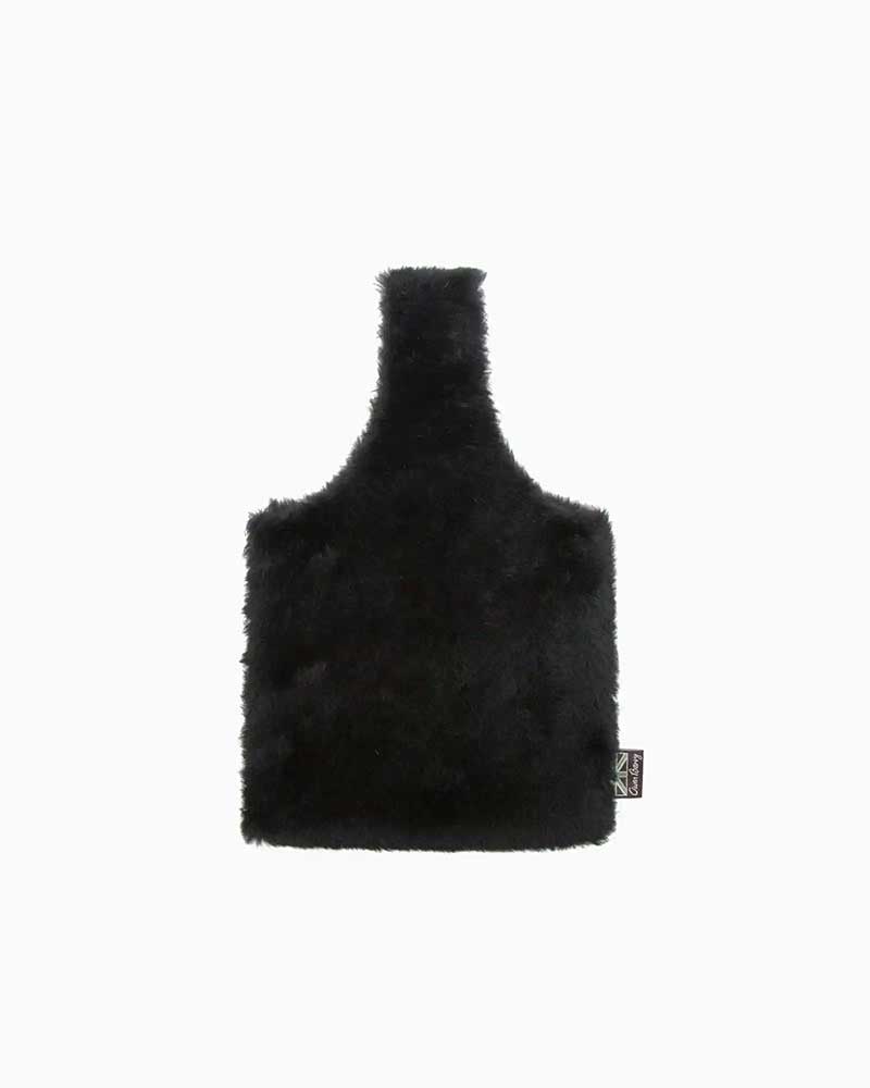 オーウェンバリー【Owen Barry 】 HOLBORN BAG (ブラック)　ホルボーンバッグ　コンパクトバッグ　ワンハンドル　リバーシブル　シープスキン　ムートン　鞄