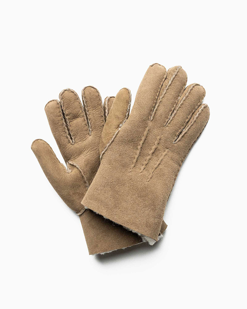 オーウェンバリー【Owen Barry 】 MEN\u0027S HANDSEWN GLOVES (モハベカーリー) メンズ ハンドソウングローブ なめし革地球儀 グローブ メリノシープスキン 羊肉