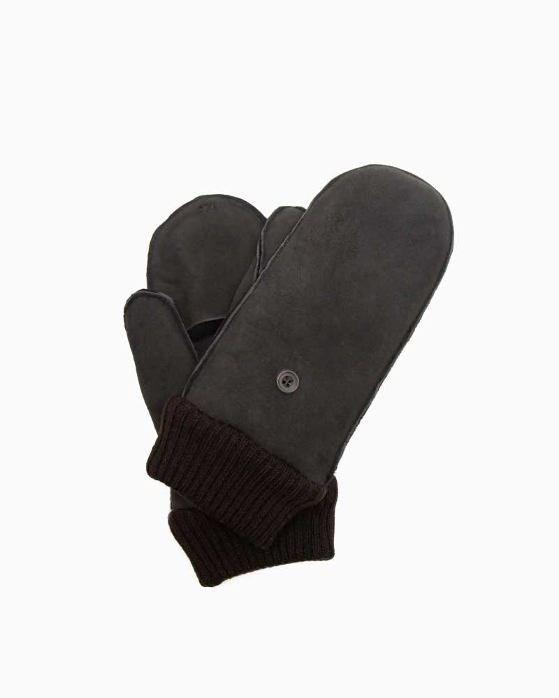 オーウェンバリー【Owen Barry 】 HORTON MITTEN (クロミタカーリー) レディース ホートンミトン なめし革地球儀 グローブ メリノシープスキン 羊肉