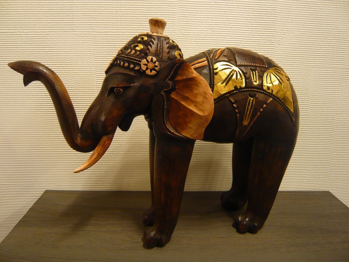 楽天市場】木彫りゾウ 象の置物 バリ島 お土産 : アジアン雑貨・家具の