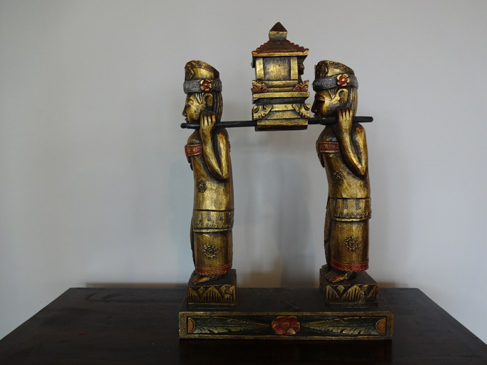 オブジェ 材オブジェ 土台オブジェ 祭祀の列 バリニーズ写真 アジアン雑貨 バリ雑貨 アジアンインテリア Brucetires Ca