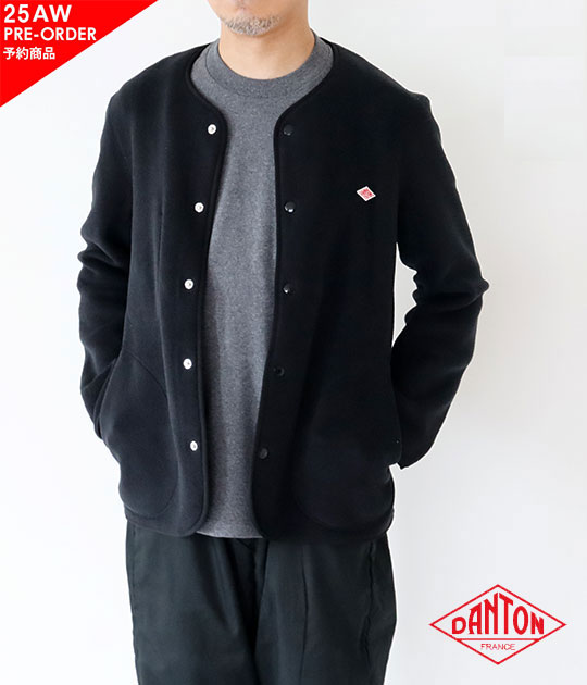 ★極美品★　DANTON　ダントン　ノーカラー　メルトン　ジャケット　36 楽天市場】ダントン/DANTON ウールモッサカラーレスジャケット