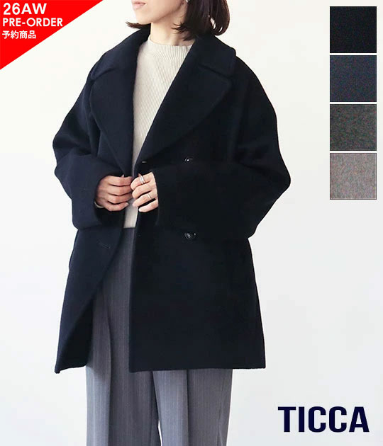 [TICCA]ティッカ　ピーコート　TBFA-202｜franc bonn／フランボン