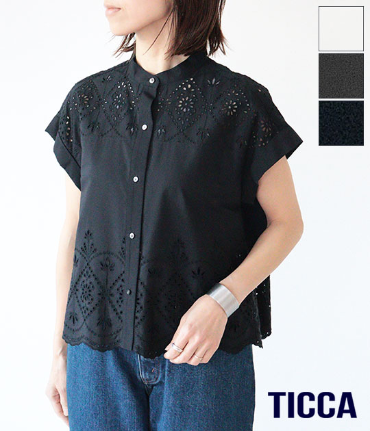 [TICCA]ティッカ レースフレンチシャツ TBFS-121