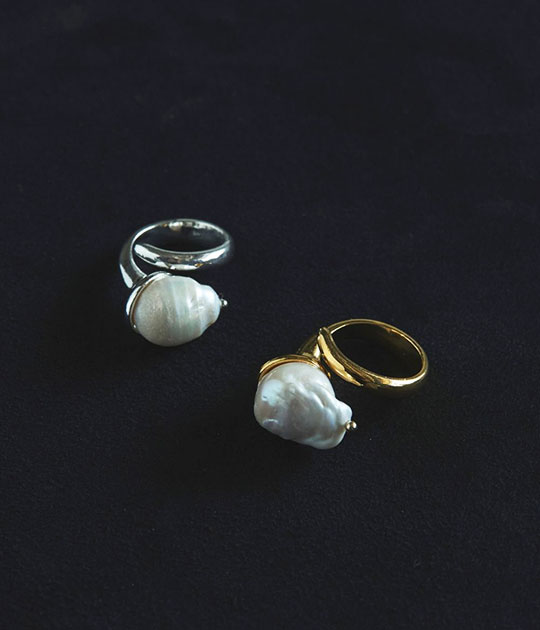 [anuke]アンヌーク　Baroque Pearl Ring　バロックパールリング　62520901｜franc bonn／フランボン