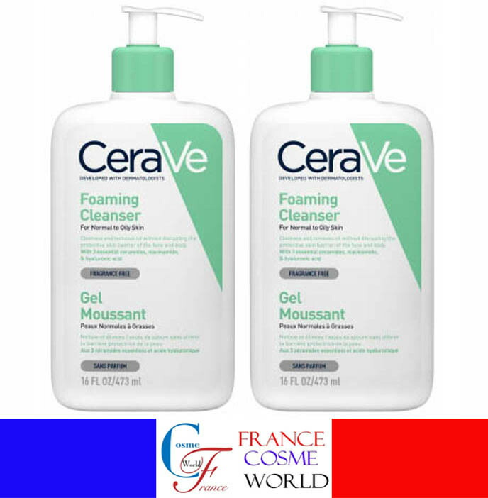 【正規品】セラヴィ フォーミング クレンザー 473mL 2本セット フェイス＆ボディ ノーマル肌 オイリー肌 CeraVe FOAMING CLEANSER フランスより直送 送料無料