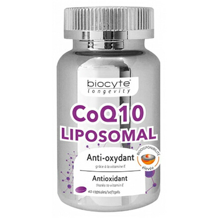 【正規品】ビオシット BIOCYTE CO Q10 リポソーム40カプセル サプリメント バイオガイア L.ロイテリ プロバイオティクス 体力回復 元気 栄養補助食品 海外通販 送料無料 CO Q10 LIPOSOMAL 40capsules