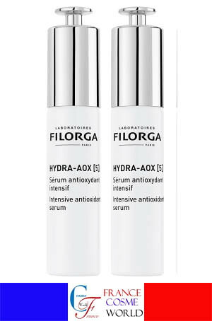 フィロルガ イドラ-AOX[5] 抗酸化セラム 30mL 2個セット 美容液 ビタミンＣ ビタミンE ビタミンＢ3 ヒアルロン酸 エイジングケア 福袋 フランス直送 送料無料 FILORGA HYDRA-AOX[5] SERUM ANTIOXYDANT INTENSIF 30ml 2PCS