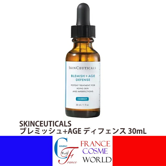 【置き目品】スキンシューティカルズ ブレミッシュ+AGE 守備側チーム 30mL 美容液 セ子ヒツジ 人間の顔世話をする エイジングケア エイジングサイン エイジング 上がり下がり 角質世話をする 毛孔世話をする 脂っ濃い肌 結びあわせる肌 皮脂平衡にする 皮脂 ベタつき キメSKINCEUTICALS BLEMISH+AGE DEFENSE 美容液-スキンケア-美容・コスメ・香水