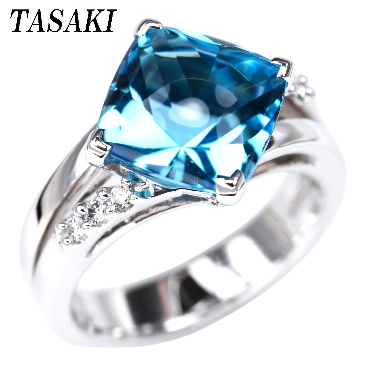 楽天市場】タサキ TASAKI リング K18WG(750) ブルートパーズ