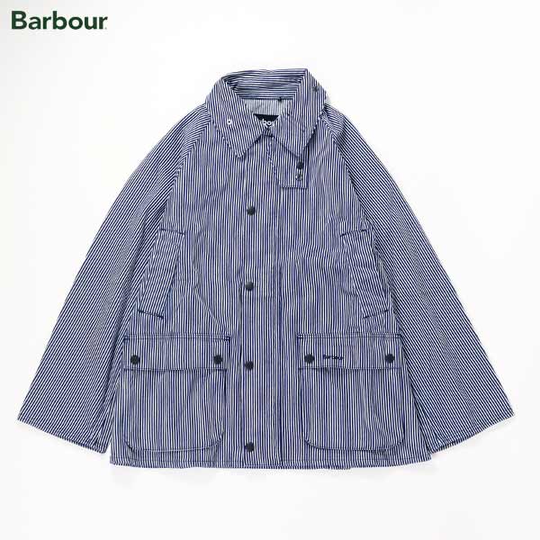 30%OFF / バブアー Barbour / OS BEDALE Hickory Stripe オーバーサイズ ビデイル ヒッコリーストライプ / Indigo Stripe / MCA1025 / オーバーサイズフィット / メンズ / 2025春夏